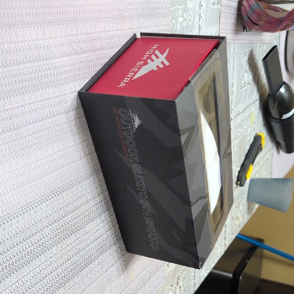 High Sierra Red and Black Bluetooth Speaker
